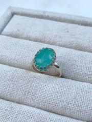Grace Blue Chalcedony Ring